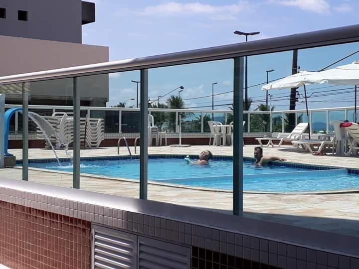 Frente Mar Piscina Churrasqueira Wifi Garagem Portaria 24Hs Apartament Solemar Zewnętrze zdjęcie